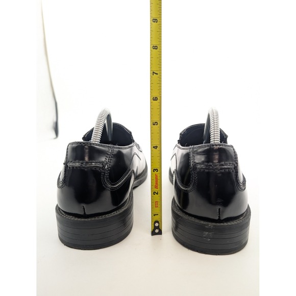 Bacco Bucci Studio Mens Black Leather Square Toe Slip On Loafer Dress Shoes 11.5 - Picture 9 of 14